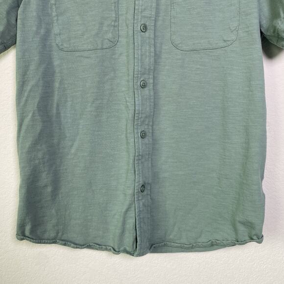 32‎ Degrees Cool Green Short Sleeve Button Up Mens Size Small 100% Cotton Casual - Picture 7 of 9